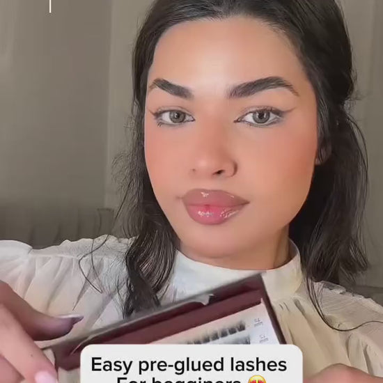 How to apply Easy No Glue lashes in 2 minutes