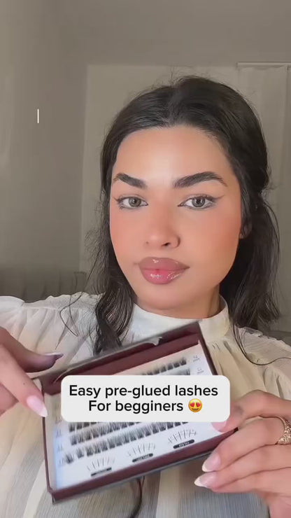 How to apply Easy No Glue lashes in 2 minutes